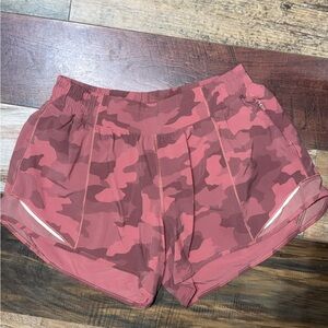 Lululemon Athletica Pink Camo Athletic Shorts